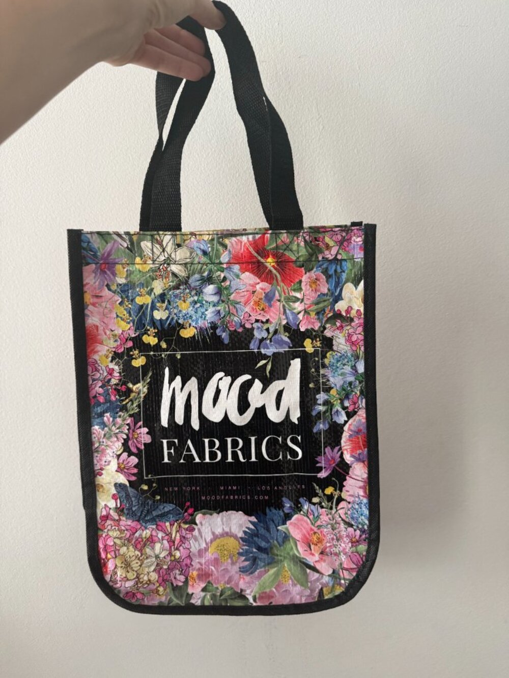 MOOD Fabrics NYC Floral Mini Shopping Tote